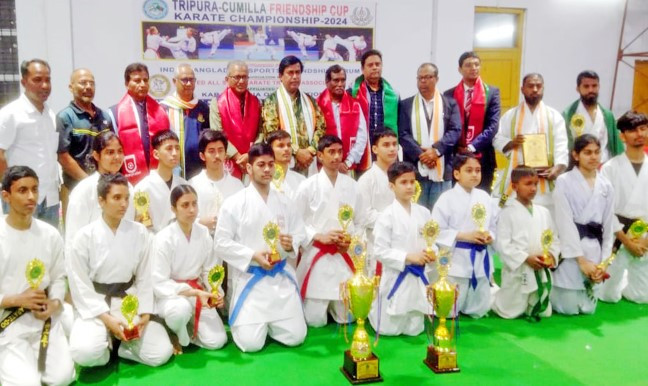 আগরতলায় কুমিল্লা-ত্রিপুরা ফ্রেন্ডশিপ কাপ কারাতে চ্যাম্পিয়নশিপ অনুষ্ঠিত